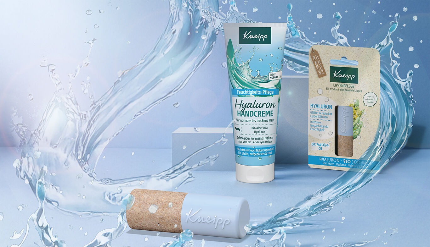 Hyaluron Handcreme und Lippenpflege